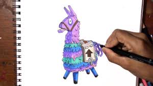 Find this pin and more on super fun coloring pages by coloring squared. How To Draw Llama Fortnite Youtube