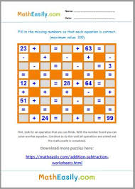 math crossword puzzles