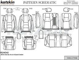Details About 2018 Honda Accord Sport Ex Hybrid Sedan Barracuda Katzkin Leather Seat Covers