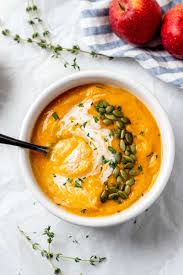 roasted ernut squash and carrot soup