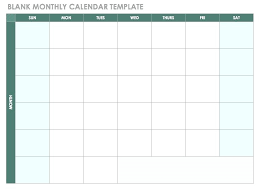 Blank Monthly Calendar Template Excel Spreadsheet 2015 Free