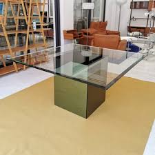 Square Glass Dining Table By Nanda Vigo