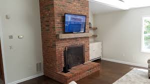 Tv Over Brick Fireplace Extreme