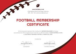 11 Football Certificate Templates Free Word Pdf