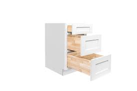 three drawer base cabinet