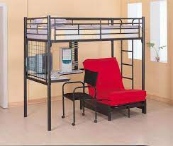 metal bunk bed chair desk