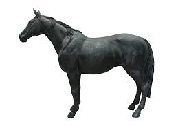 The black stallion written and created by walter farley. Black Stallion Horse Life Size Statue Standing
