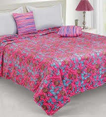 pink polyester 200 gsm double bed