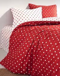 Double Cotton Red Polka Dot Duvet Cover