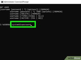 windows pword using the command prompt