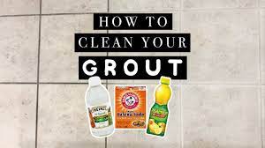 to clean tile grout with baking soda
