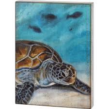 19 x 14 sea turtle wooden plaque