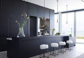 The space was inspired by artwork owned by the homeowners, creating a stylish cooking area with clean lines and intricate detailing. 30 Sophisticated Black Kitchen Cabinets Kitchen Designs With Black Cupboards