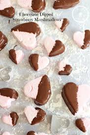 chocolate dipped strawberry marshmallows