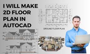 make modern 2d floor plan design with
