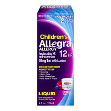 Allegra Childrens 12hr Oral Suspension Liquid Berry 4 Fl Oz Walmart Com