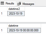 working with date and time formats in t sql