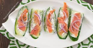 Image result for smoked salmon cucumber
