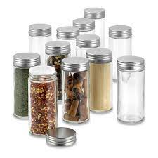 small glass containers for spices flash