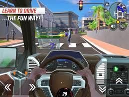 car driving simulator on the app