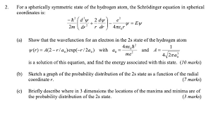 Hydrogen Atom The Schrodinger Equation