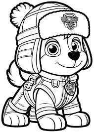 desenho patrulha canina para colorir