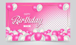 pink birthday background vector art