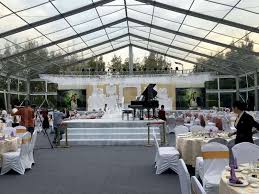 It is supported by 8 legs, with each leg measuring 6 feet, 8 inches in height. 10x30 Clear Wedding Tent With Lighting Suppliers
