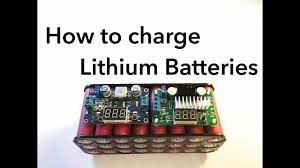 how to charge lithium batteries you