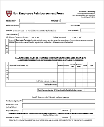 Free 11 Employee Reimbursement Forms In Samples Examples