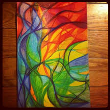 Color Pencil Drawing Abstract Drawings