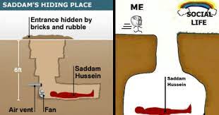 Harassing content is usually removed within less than 48 hours. Bizarre New Meme Has Saddam Hussein Hiding In The Darndest Places Memebase Funny Memes