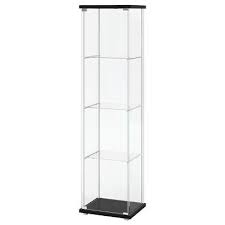 Ikea Detolf Glass Door Cabinet Black