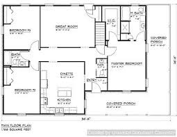Single Story 3 Bedroom House Plans
