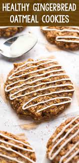 Check out our collection of deliciously satisfying healthy sweets and indulge without guilt. Healthy Iced Gingerbread Oatmeal Cookies Low Calorie Christmas Low Calorie Christmas Cookies Healthy Holiday Desserts