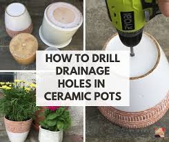 Drainage Hole In A Ceramic Flower Pot