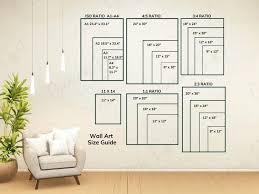 Wall Art Size Guides Frame Size Guide