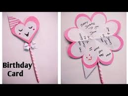 how to make birthday card easy diy