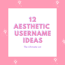 12 aesthetic usernames ideas the