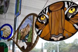 Detroit Tigers Stained Glass Suncatcher