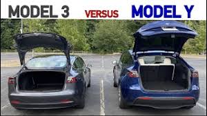 tesla model y and model 3 trunk and