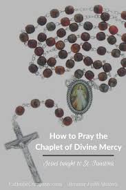 On the first small bead, say the our father. How To Pray The Chaplet Of Divine Mercy The Catholic Company