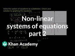 Non Linear Systems Of Equations 2
