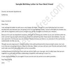 write a letter to your best friend on