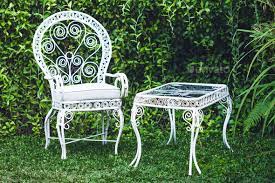 Old Vintage Furniture In Garden With