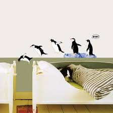 Penguin Jumping Vinyl Wall Art Decal