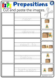 place cut and paste worksheet