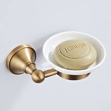 Antique Brushed Brass Soap Dish Wall