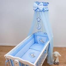 10 Piece Crib Baby Bedding Set 90x40cm