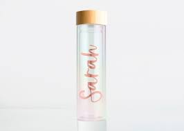 Personalized Glass Water Bottle Custom